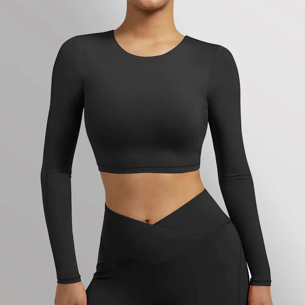 Twist Open Back Crop Top