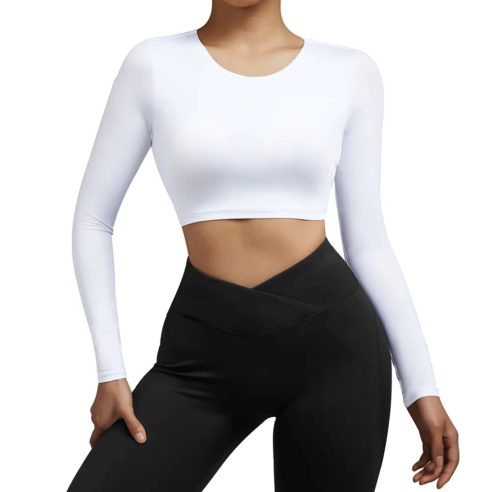 Twist Open Back Crop Top