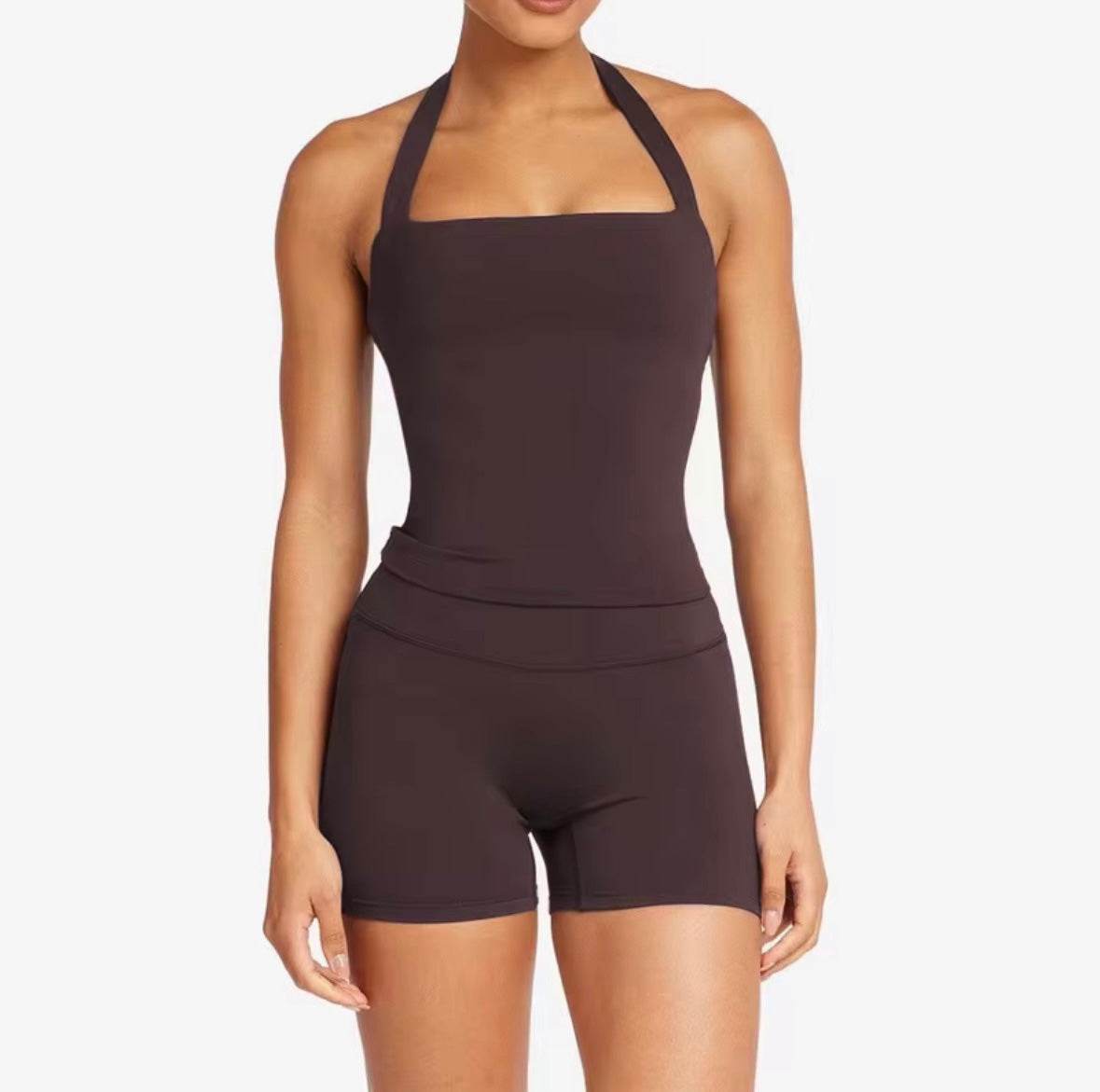 Halter Bra Short Set