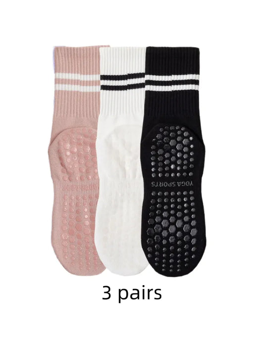 Pilates Socks 3 Pairs