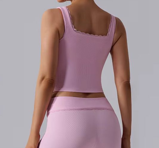 Lacey Ribbed Tank